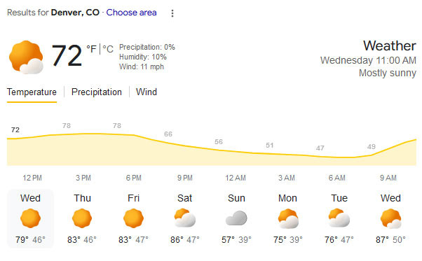 요즘 콜로라도 덴버 날씨를 한마디로 하면 “일교차 무한도전” - Denver - 1