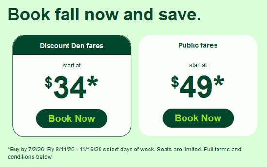 Frontier Airlines GoWild! Pass $34 Fare Facts - Palm Springs - 2