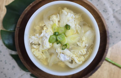 3 Dishes Made with Anchovy Stock! Seaweed Soup, Bean Sprout Soup, Egg and Green Onion Soup - New York - 3