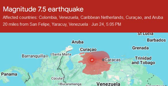 A Catastrophe After 126 Years: Venezuela's 7.5 Magnitude Earthquake - Sacramento - 1