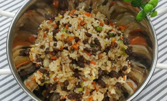 Quick Beef Fried Rice with Just Ground Beef at Home - Palisades Park - 1