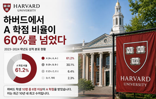 Recent statistics from Harvard show that 60% of students receive an A grade? - Boston - 2