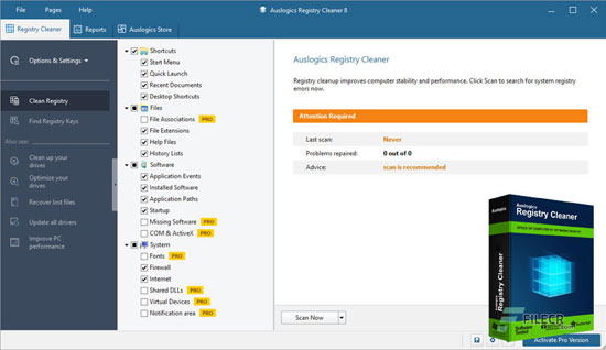 느려진 PC 고쳐주는 무료 프로그램 Auslogics Registry Cleaner - Houston - 1