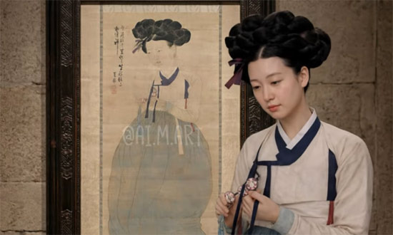 The Woman in the Masterpiece Awakens! How AI Restores in 3D - Anaheim - 1