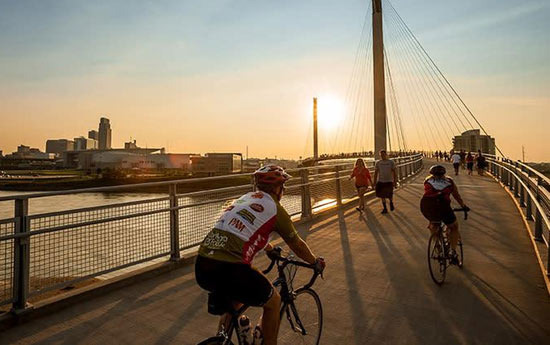 Famous Bridge in Omaha: Bob Kerrey Pedestrian Bridge - Omaha - 2