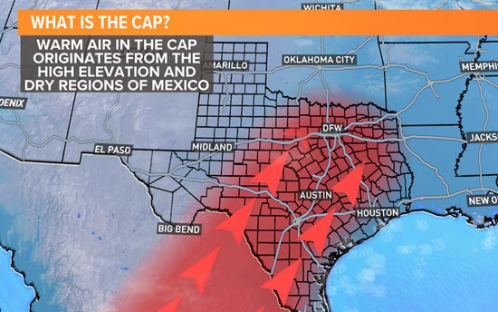 비 예보 70%가 10%로 떨어지는 이유, 텍사스 날씨의 비밀 - San Antonio - 2