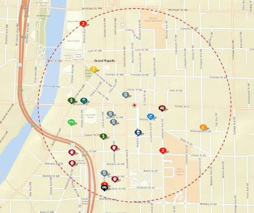Cities Within 50 Miles of Grand Rapids - Grand Rapids - 1