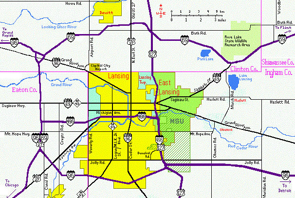 Lansing MI Administrative Structure and Regional Divisions: Basic Information about the Area - Lansing - 1