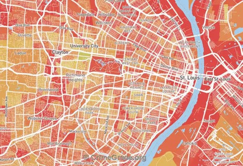 Safe Neighborhoods vs. Areas to Be Cautious in St. Louis - Saint Louis - 1