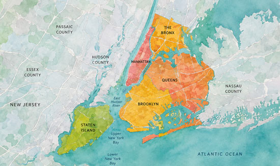 The Eastern Major Cities Are Concentrated Near New York - New York - 1
