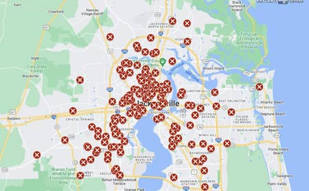 Jacksonville's Murder Rate, Vehicle Theft, and Property Crime Statistics - Jacksonville - 1