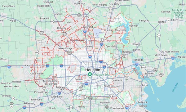 Overview of Major Cities in the Houston Metropolitan Area - Houston - 1