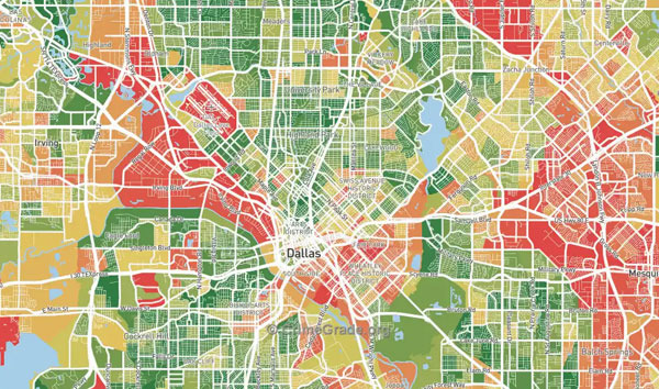 달라스 치안 현황, 우범지대, 범죄율, 차량 도난 정보 - Dallas - 1