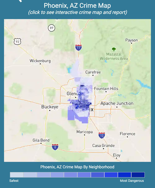 Phoenix Murder Rate, Vehicle Theft, Property Crime Statistics and Trends - Phoenix - 1