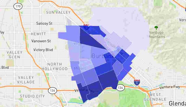 Burbank Crime Rate, Vehicle Theft, and Property Crime Statistics Analysis - Burbank - 1