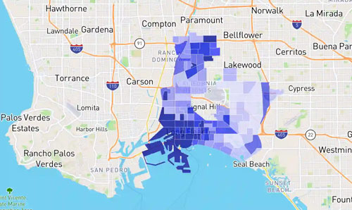 Differences in Crime Rates by Area in Long Beach: Unsafe and Safe Regions - Long Beach - 1