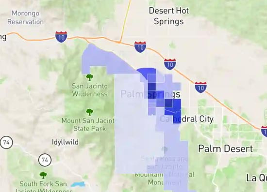 Palm Springs Crime and Safety: A Neighborhood Safety Comparison - Palm Springs - 1