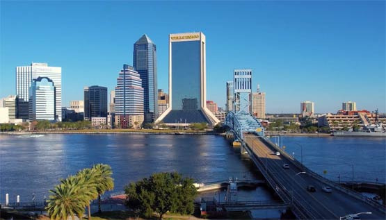 Jacksonville's median household income is $63,000, lower than the average of $78,538 - Jacksonville - 1