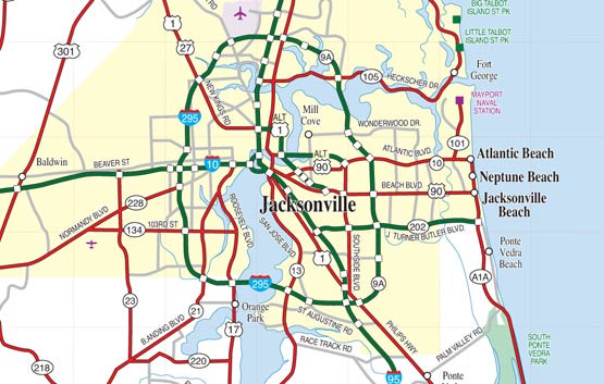 Jacksonville's City-County Consolidation Structure and Key Neighborhoods - Jacksonville - 1